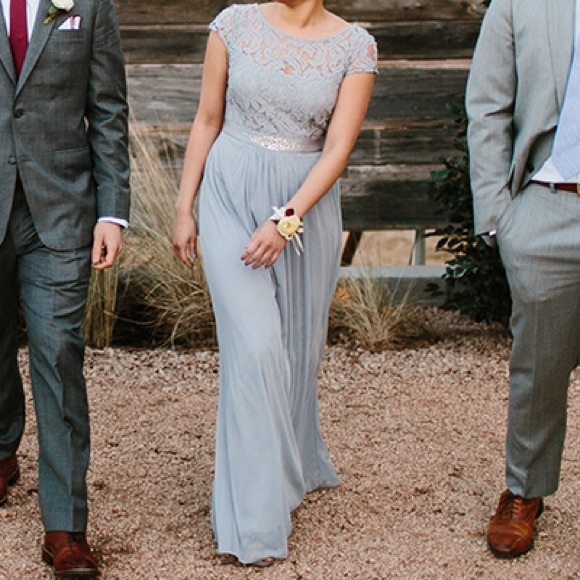 adrianna papell lace illusion gown